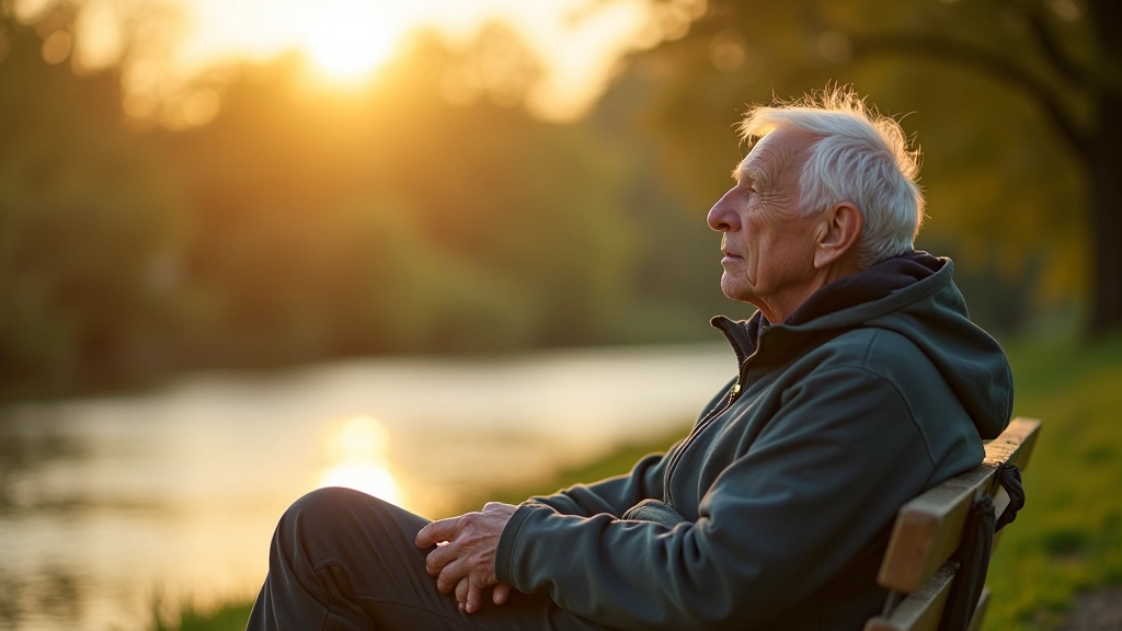 Two mature cyclists taking a rest break on a bench by the waterside, older adults relaxing during a bike ride